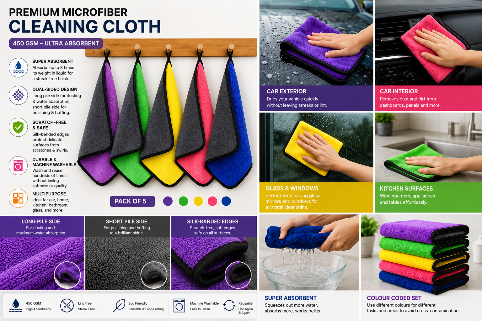 Car cleaning cloth