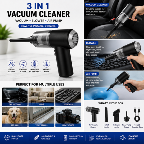3 IN 1 VACUUM CLEANER